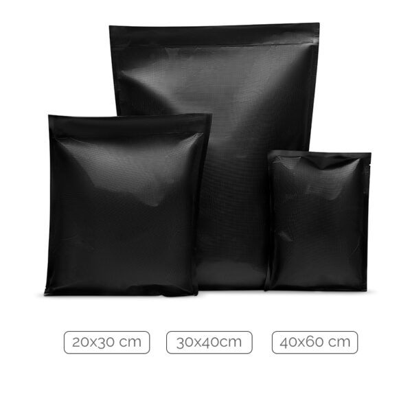 Black vacuum bags