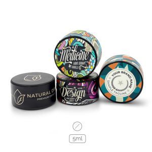 Vidrio redondo 5 ml personalizado