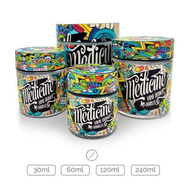 Vidrio redondo 30-240 ml personalizado