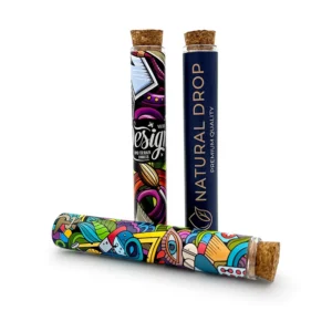 Glass Pre-Rolls with stickers