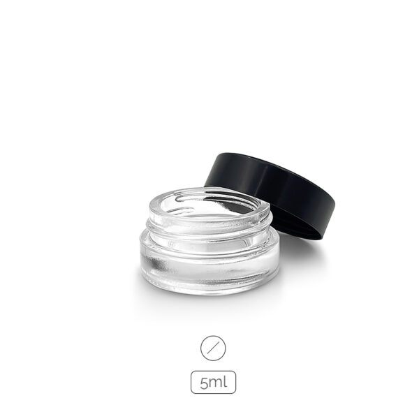 Vidrio 5ml Redondo tapa plástico